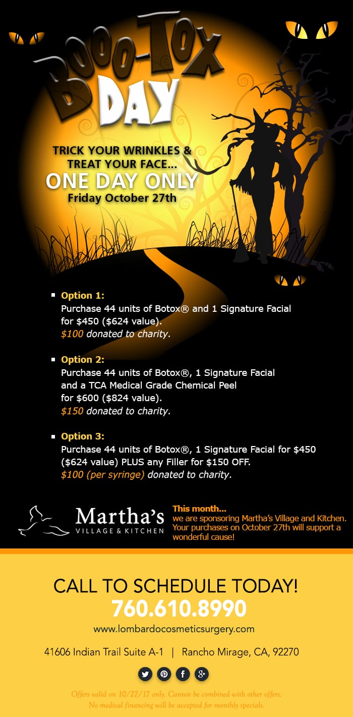 October Monthly Specials