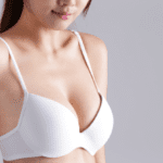 woman body chest breast with bra