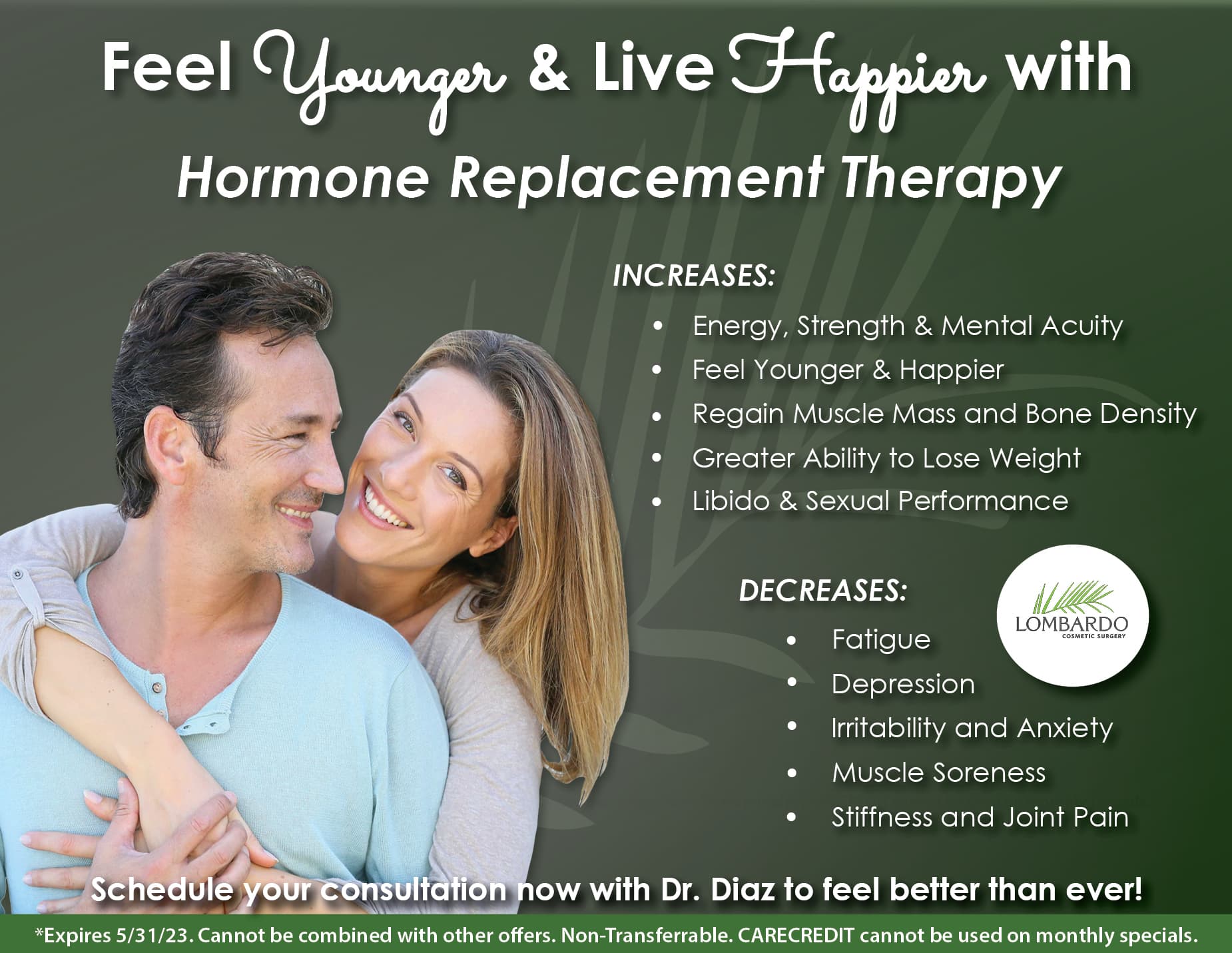 Feel Younger & Happier with Hormone Replacement Therapy