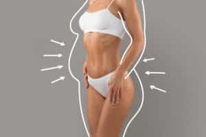 A profile shot of a woman after VASERlipo in Palm Springs